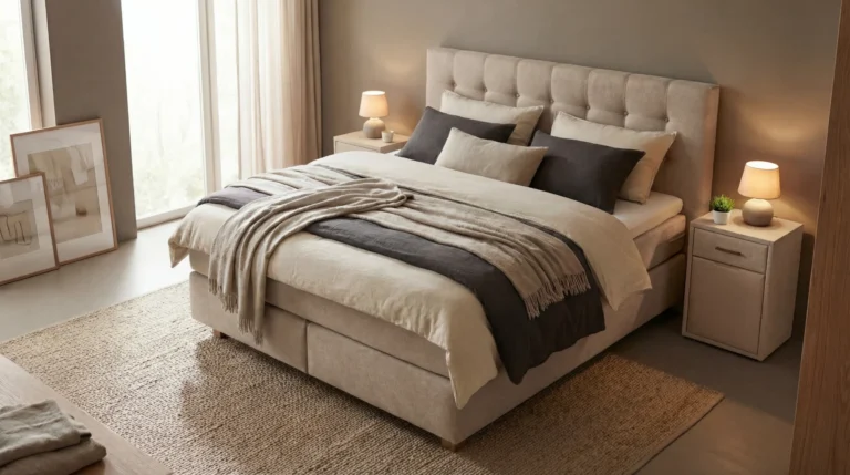 Titelbild: Boxspringbett 180x200: Das ideale Maß für Paare?