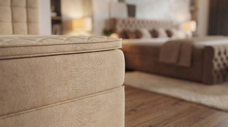 Titelbild: Boxspringbett Preis: Kostenfaktoren und sinnvolle Investitionen