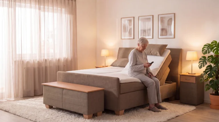 Boxspringbett für Senioren: Einstiegshöhe, Motorverstellung und altersgerechter Schlafkomfort