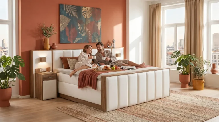 Boxspringbett mit Fußteil: Vorteile, Stile und Gestaltungsmöglichkeiten