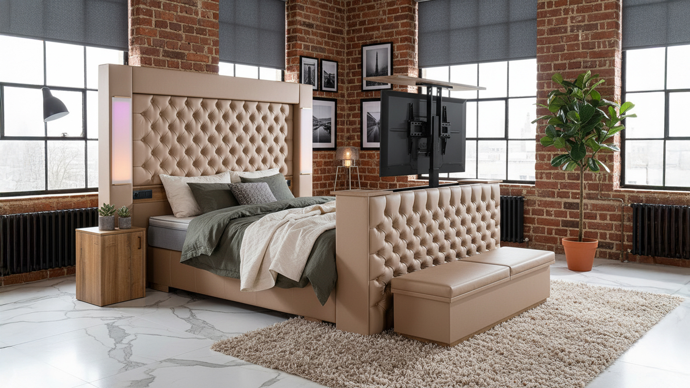 Boxspringbett Hero – optional mit TV Lift